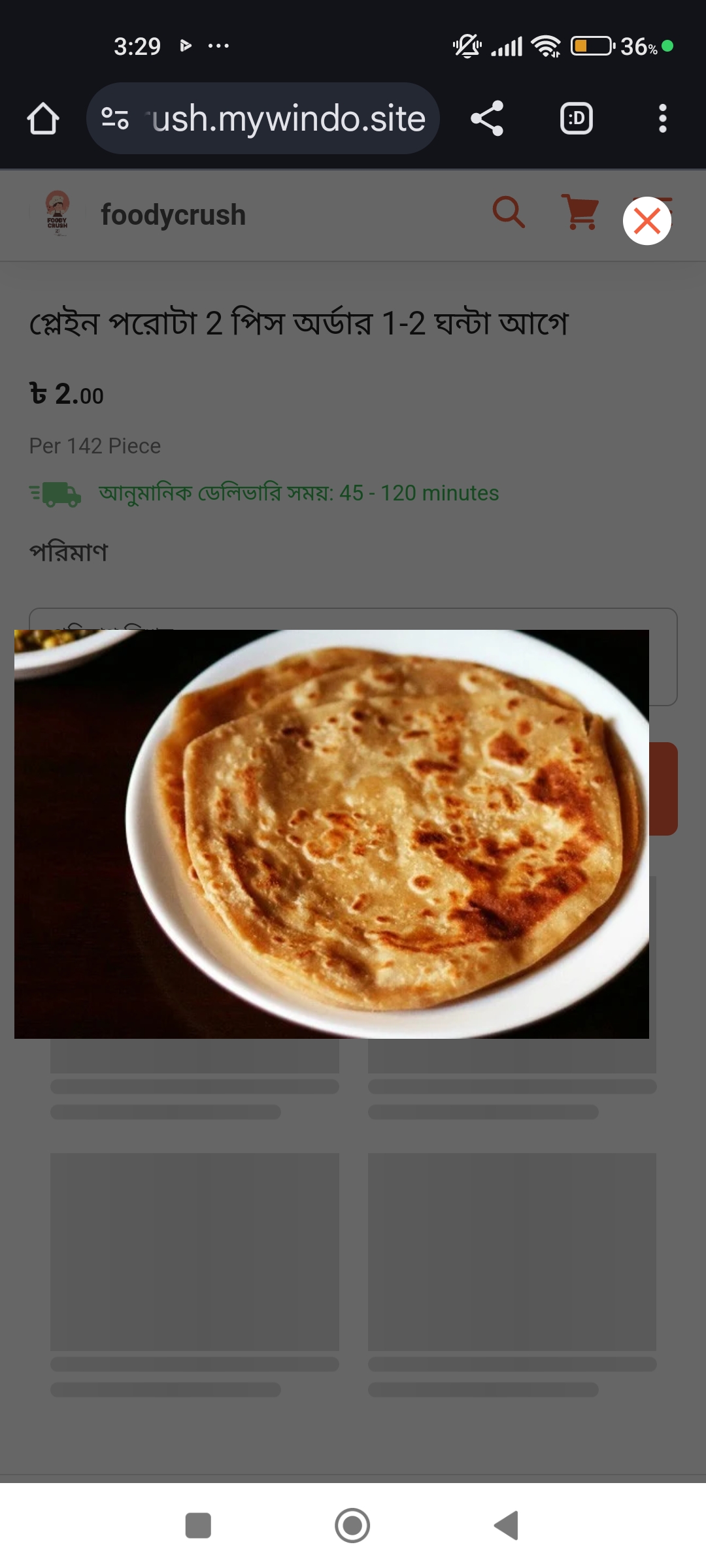 Plain paratha